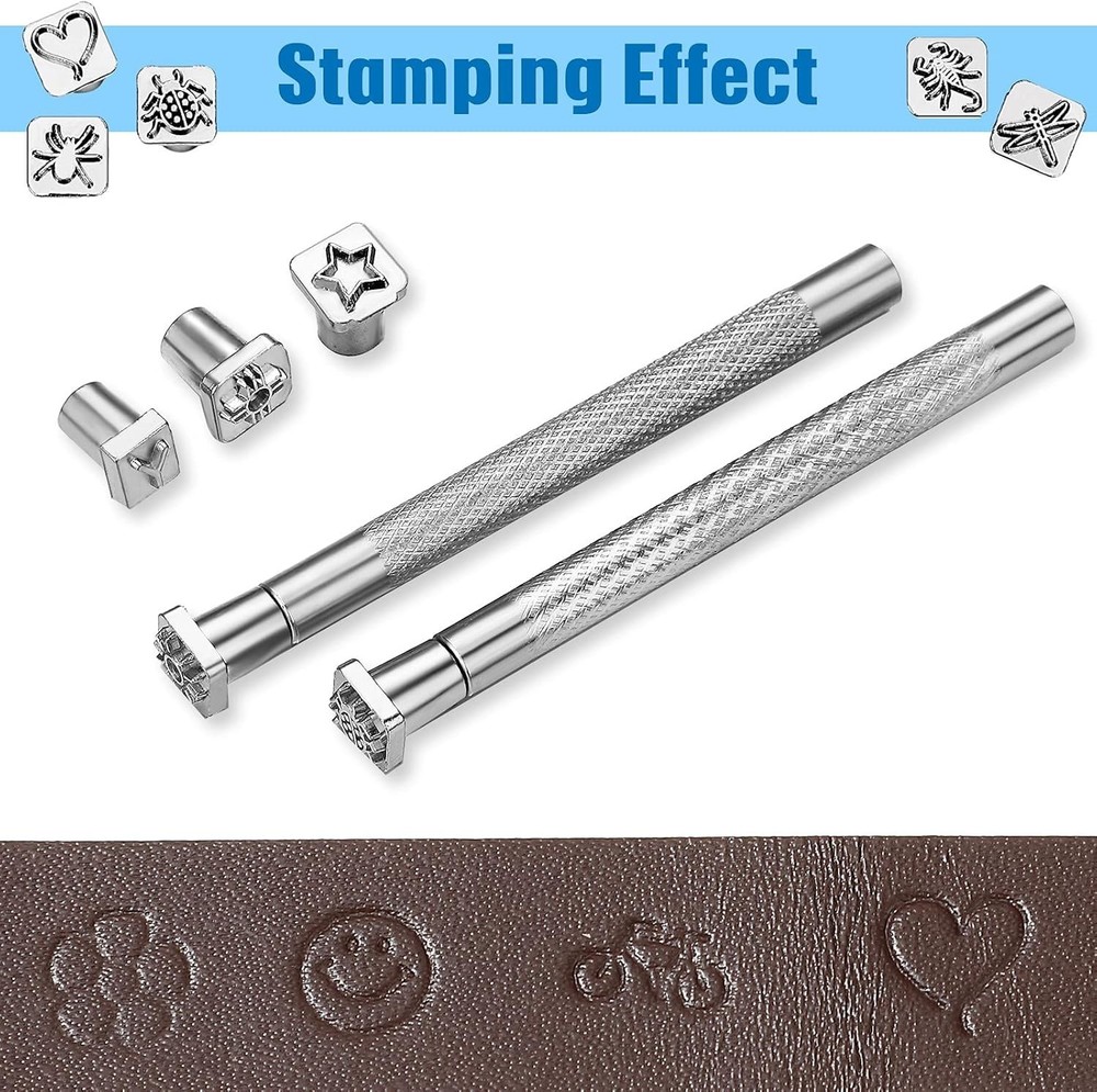 Complete Leather Stamping Set: 70 Tools for Personalized Craft Projects