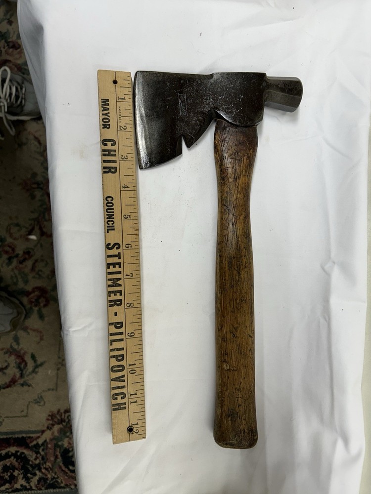Vintage Plumb Carpenter Hatchet Hammer Axe Half Hatchet All Original