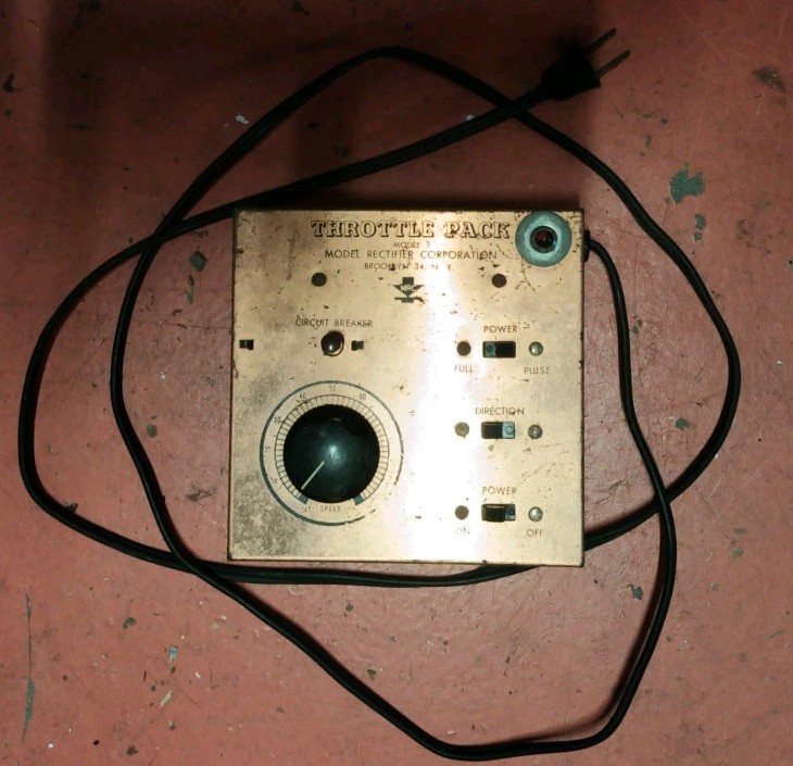 MRC Throttle Pack HO Hobby Transformer Model 3 Model Rectifier Corp.