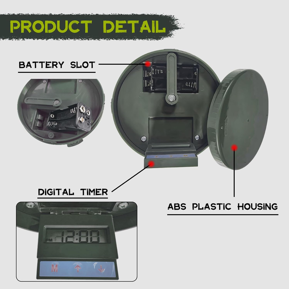 Highwild Deer Feeder Kit - Digital Timer - Metal Spin Plate - Easy Setup - All-I