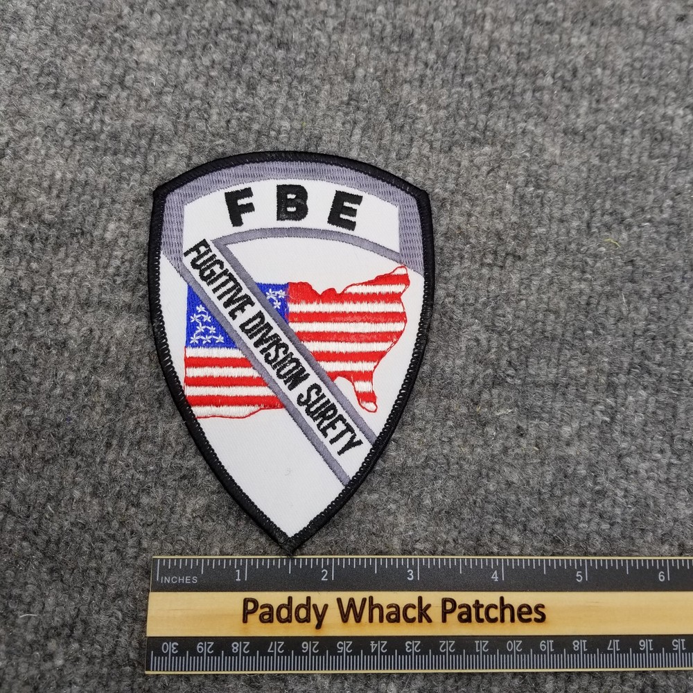 FBE Fugitive Division Surety Patch American Flag