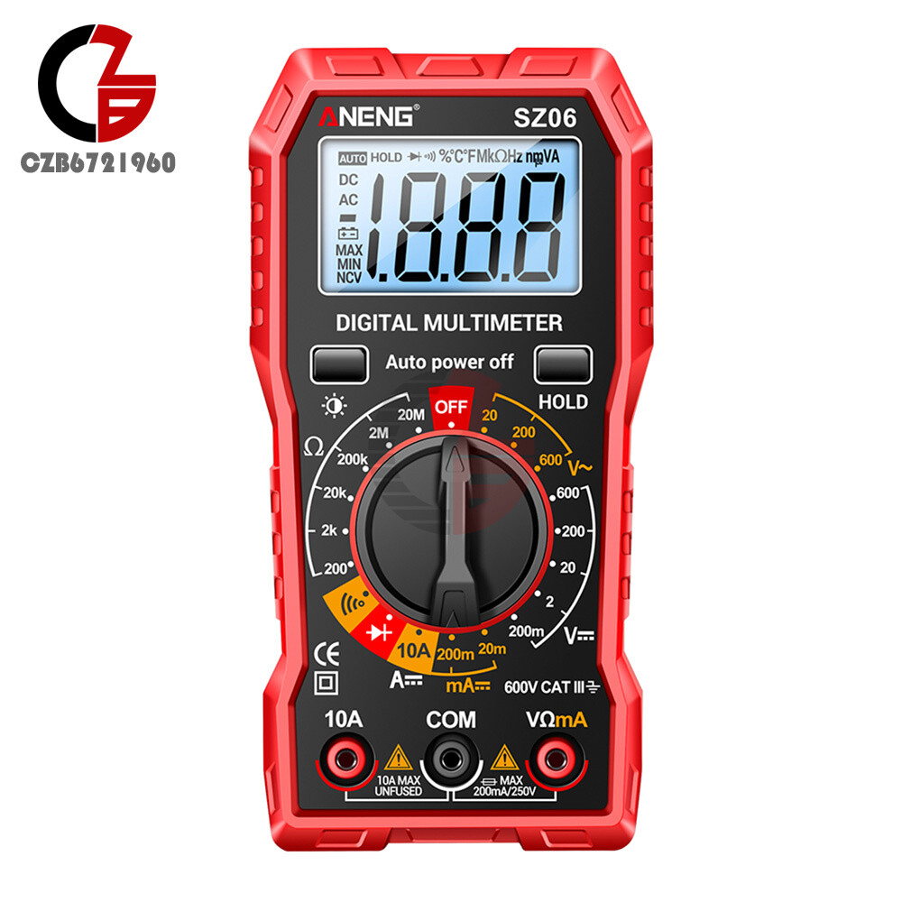 Digital Multimeter Voltmeter 2000 Count AC/DC Ammeter Voltmeter Volt Meter LCD