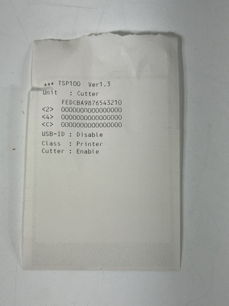 Star Micronics TSP100 TSP143U futurePRNT USB POS Thermal Receipt Printer