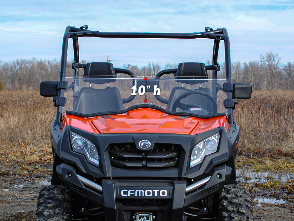 SuperATV Scratch Resistant Half Windshield for CFMOTO UForce 500/ 800 (2014+)