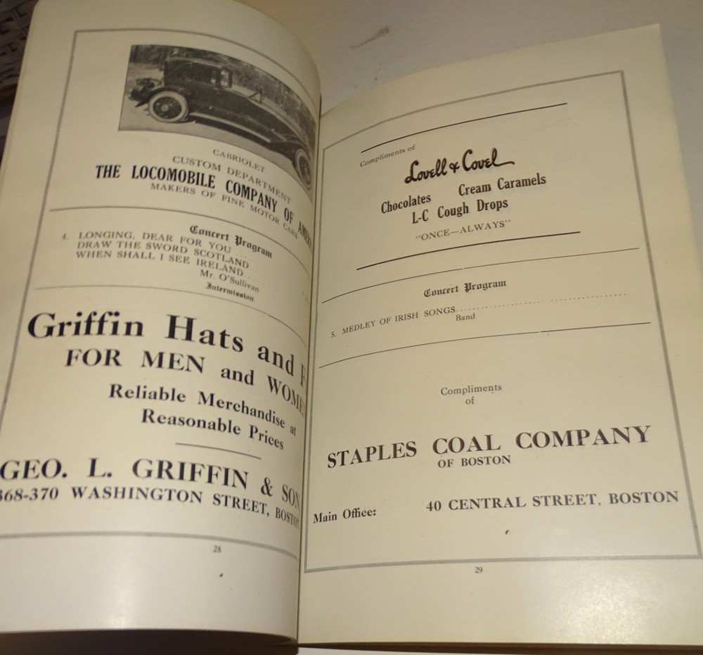 Camp Devens Postcards, 1917 Germany Blunders Book, 1919 John O'Sullivan Program