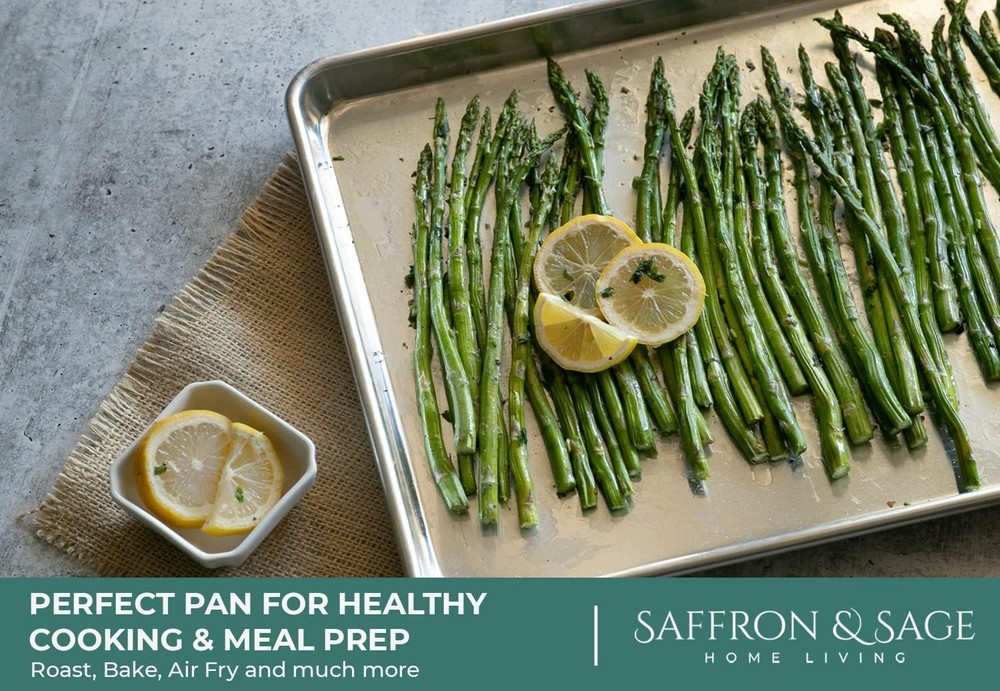 Commerical Quality Cookie Sheet Pan 4 Pack Aluminum Half Sheet Baking Pan