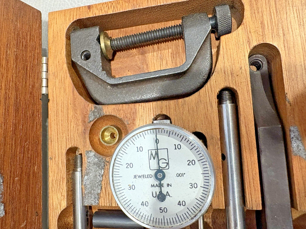 MG GENERAL HARDWARE NO .393 & 394 DIAL TEST INDICATOR W/ BOX And Extras