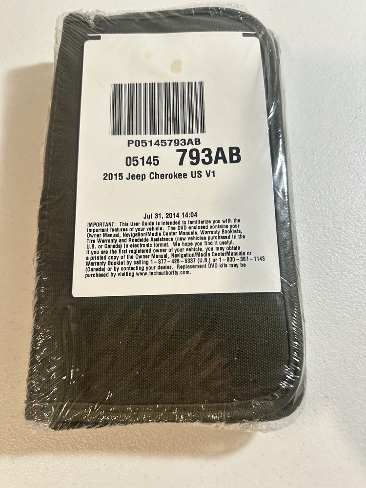 2015 Jeep Cherokee Owner's manual set OEM