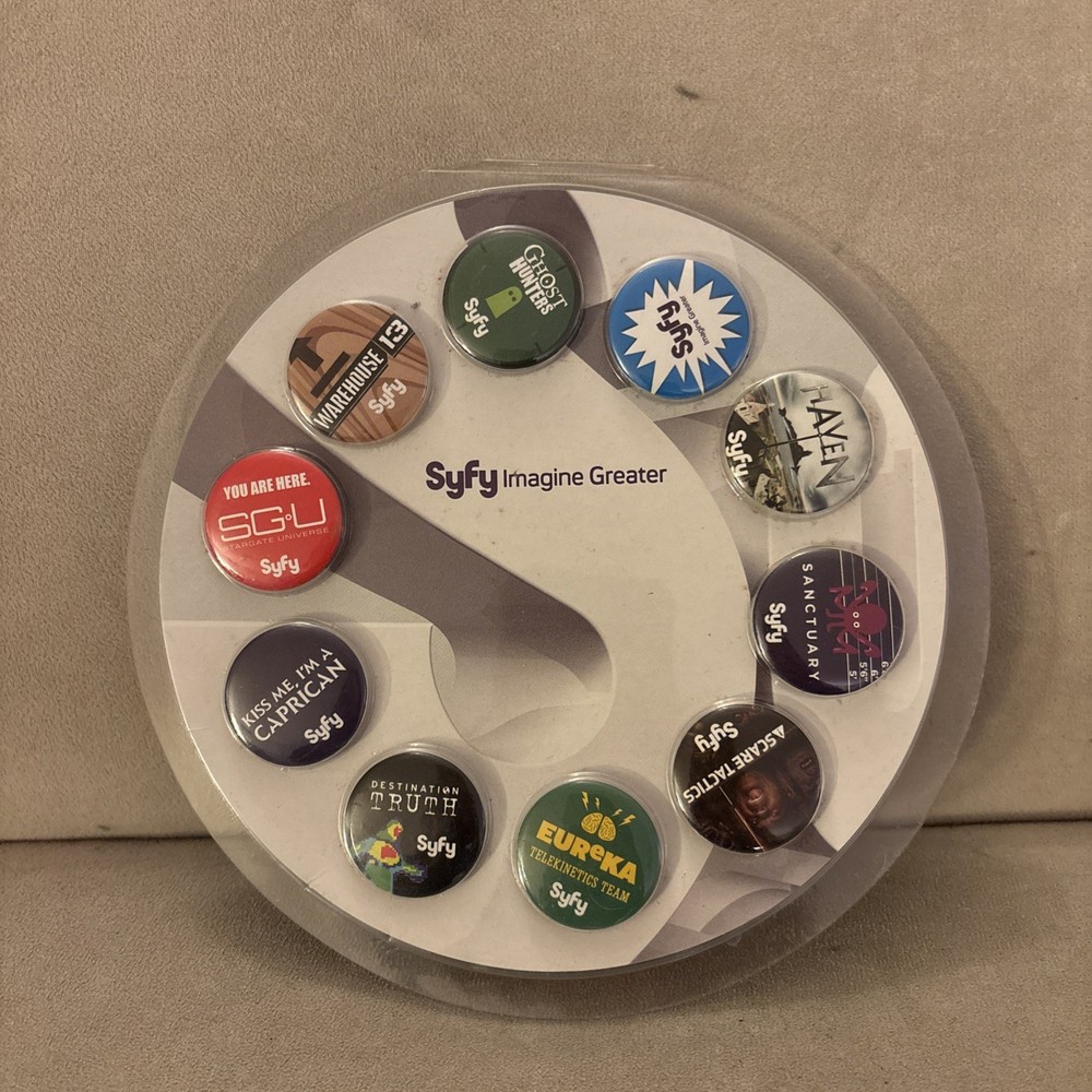 SyFy Channel Button Collection from ComicCon San Diego 10ct.
