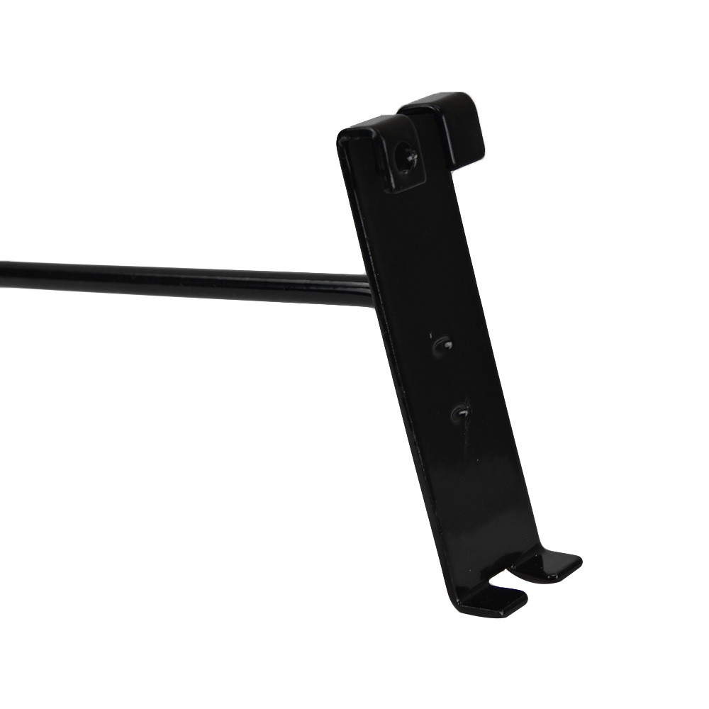 50 PC 12" Gloss Black Long Grid Wall Metal Hooks Display Gridwall PanelsO