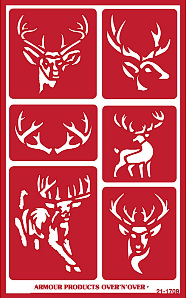Exotic Wildlife Animals Pattern 2 Glass Etching Stencils Reusable Armour Etch