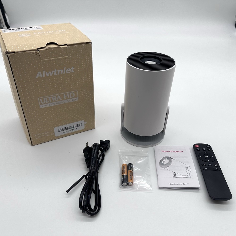 Portable Projector 4K 1080P Full HD Support, Mini Projector with Android 11