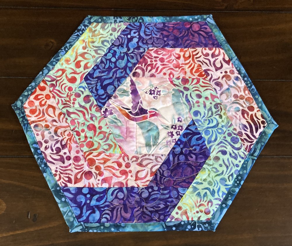 May Hummingbird Haven Quilted Table Topper
