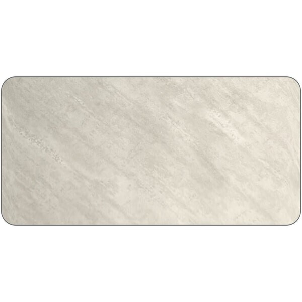 30" x 60" Rectangular Restaurant Table Top with White Laminate Top Finish