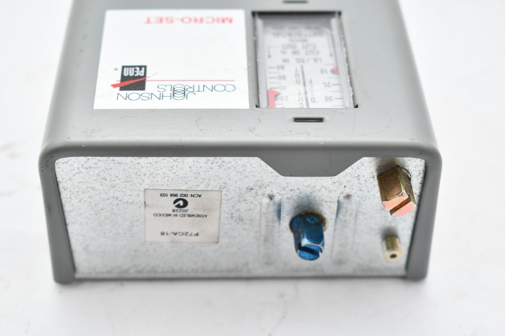 Johnson Controls P72CA-18 PRESSURE CONTROL SWITCH Controller