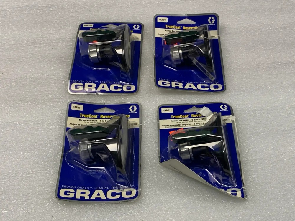 4x Graco NAR311 TrueCoat Reversible Tips