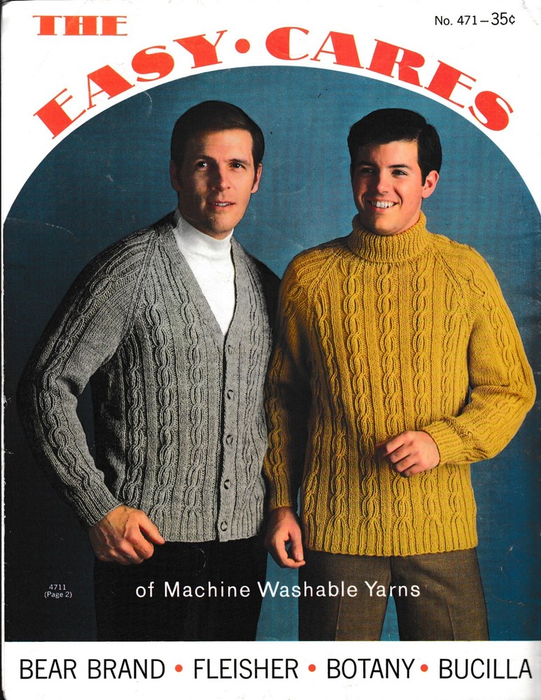 The Easy Cares Sweaters Bear Fleisher Botany Bucilla | Bernhard Ullmann #471