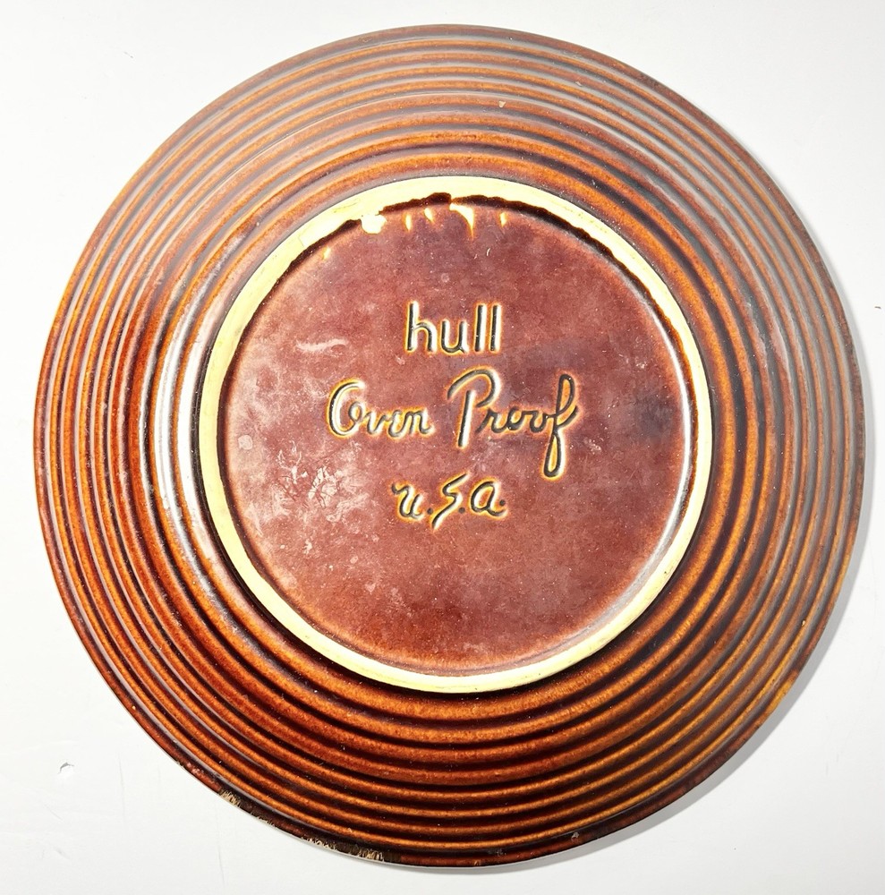 Hull “Brown Drip” 6-Piece Ceramic Dinnerware Set
