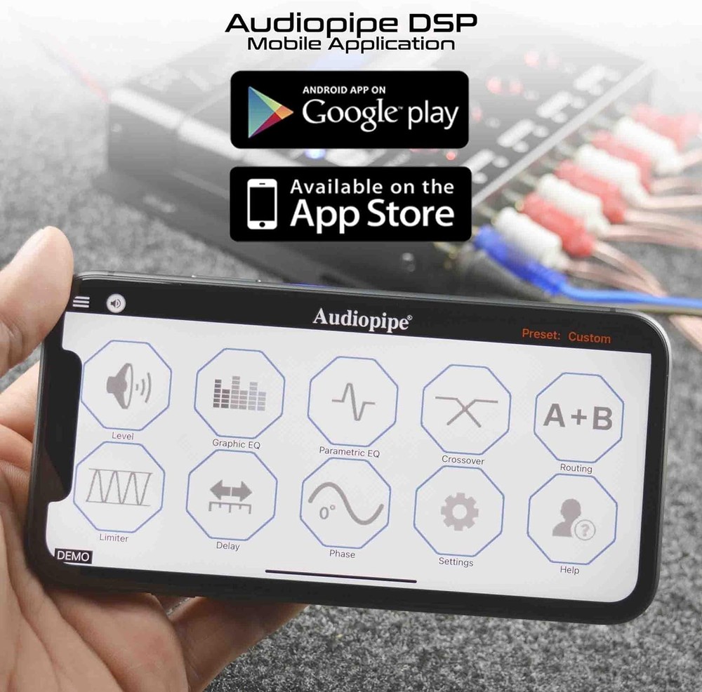AUDIOPIPE ADSP-CLEAN-APP DIGITAL SIGNAL PROCESSOR (DSP) w/ REMOTE MOBILE CONTROL