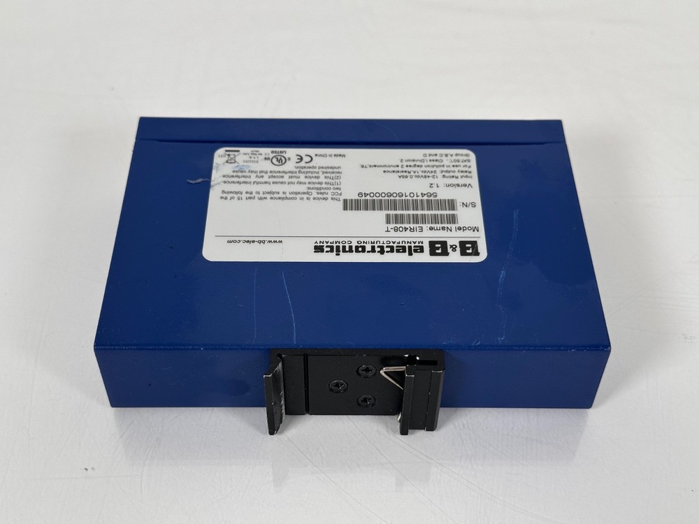 B&B Electronics EIR408-T Version 1.2 Ethernet Switch 8 Port