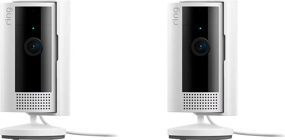 Ring - 2-Pack Indoor Plug-In 1080p Security Camera (2nd-Generation) with Priv...