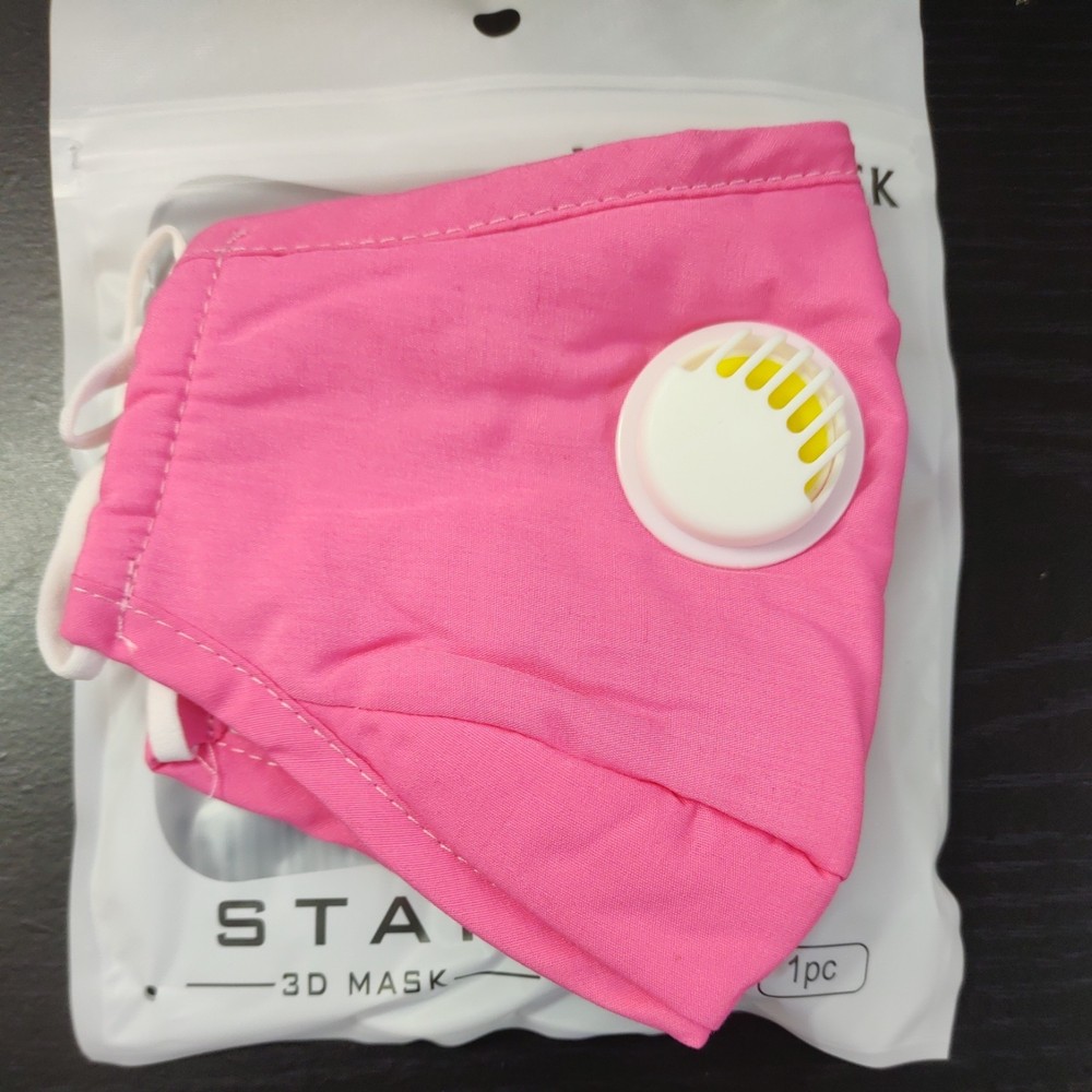 2X Reusable Face Mask Polyester W/Filter Free S&H!