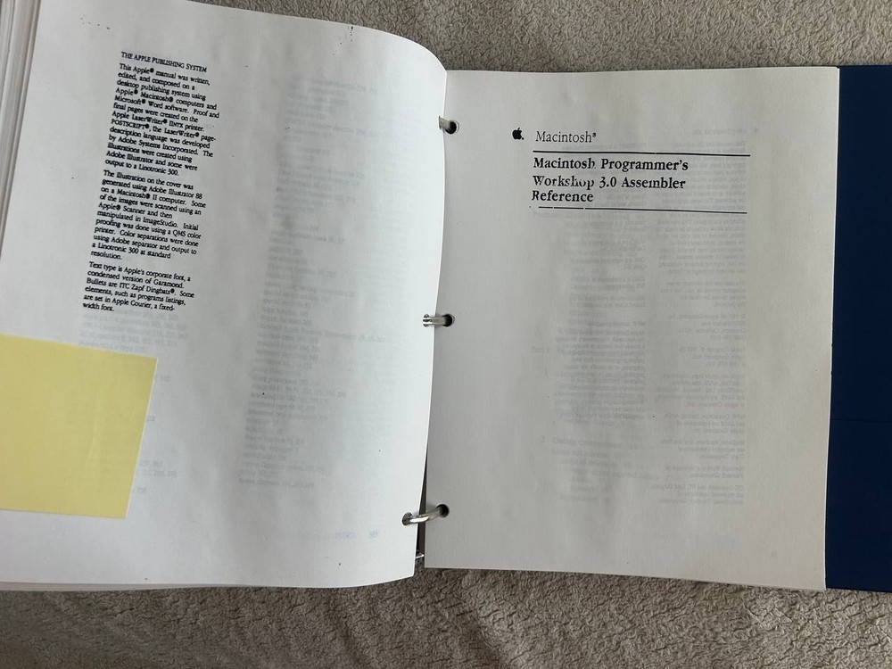 Vintage MPW 3.0 Pascal & C Reference Manuals Apple Macintosh Programmer