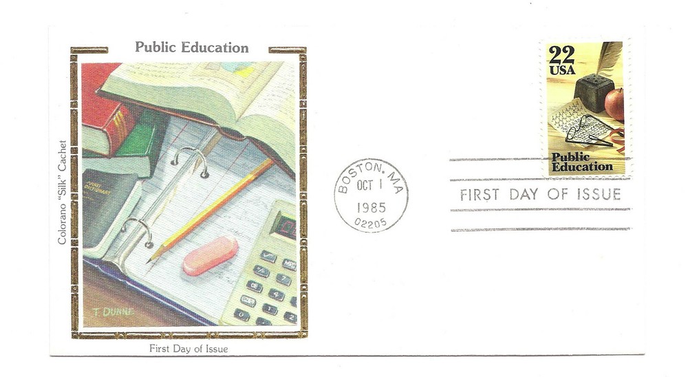 2159 Public Education Colorano "Silk" Cachet FDC
