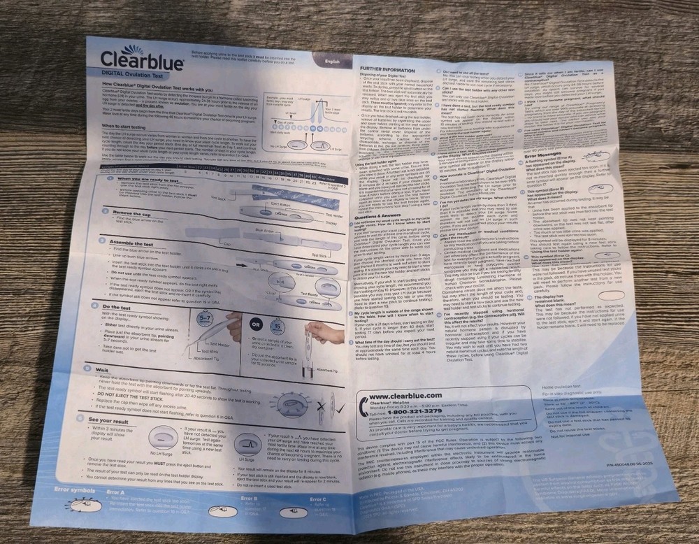 Clearblue Advanced Digital Ovulation Test 40 Tests 99% Accurate!!!!