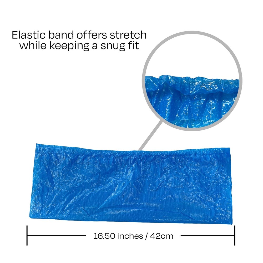 Buena Goods 100 Pack Extra Large Disposable Blue Boot and Large,