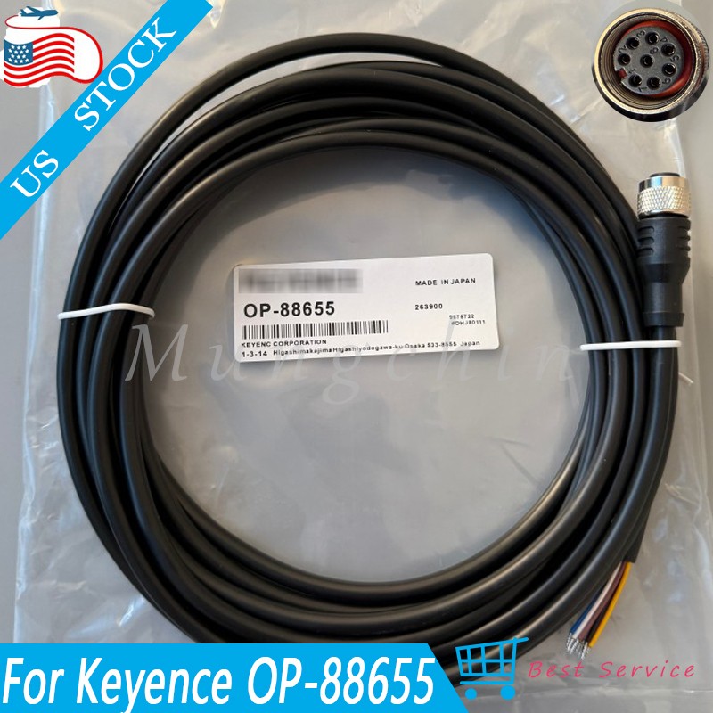 Power Cable Connecting Line For Keyence OP-88655 OP88655 IV3-500 Series Sensor