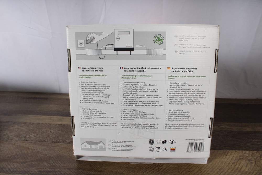 Calmat Electronic Anti Scale Water Treatment System Open Box Tested Working