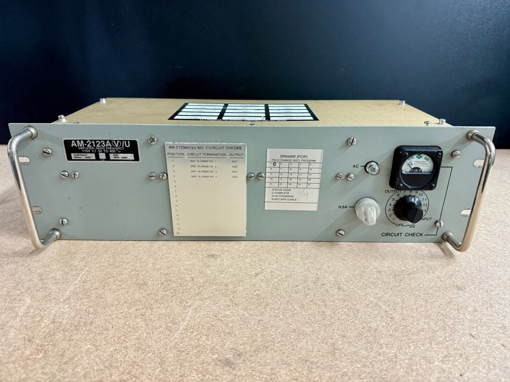 Frequency Electronics RF Amplifier FE70 FE 70 Working MIL-Spec Ham Radio