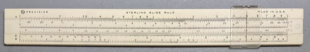 Vintage SP Precision Sterling Slide Rule USA Engineering Tool ￼￼￼