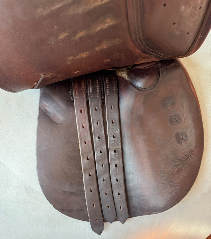 17" Tad Coffin A5 Performance Saddle - Grain / Calf