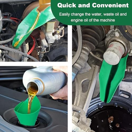 Reused Flexible Foldable Oil Funnel, Multi-Purpose Form a Funnels for