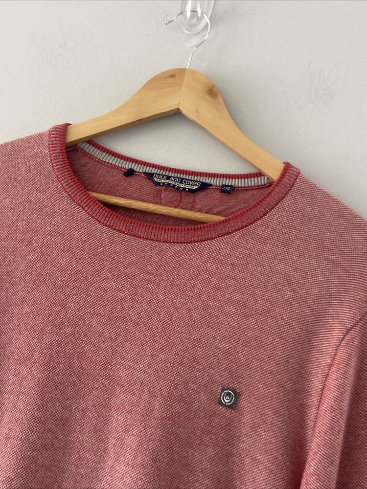 Duck & Cover Jumper 2xl Red Men’s Pullover