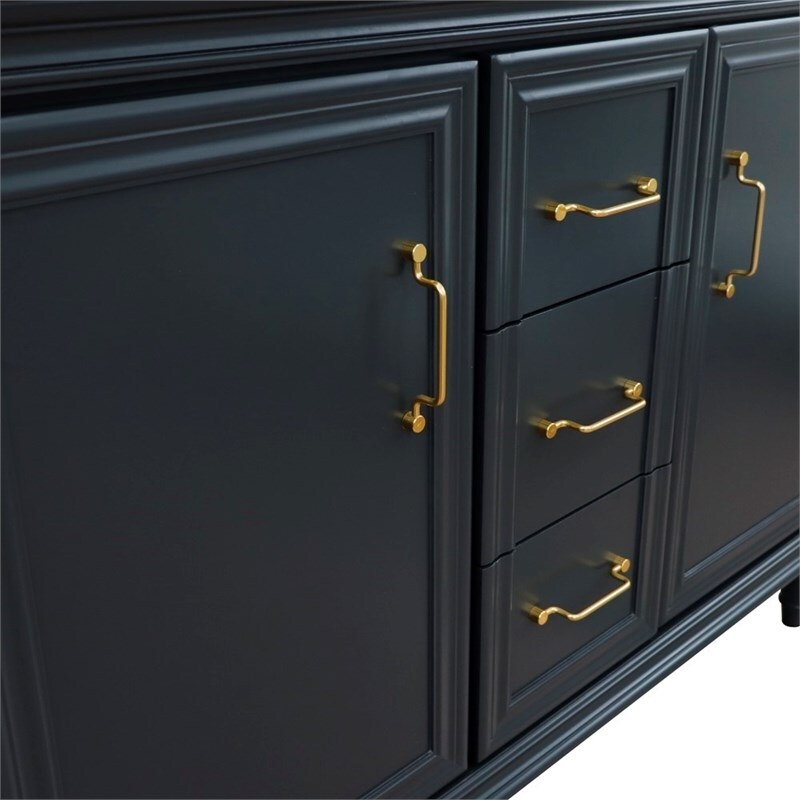 48 in. Double Vanity Dark Gray Cabinet Only