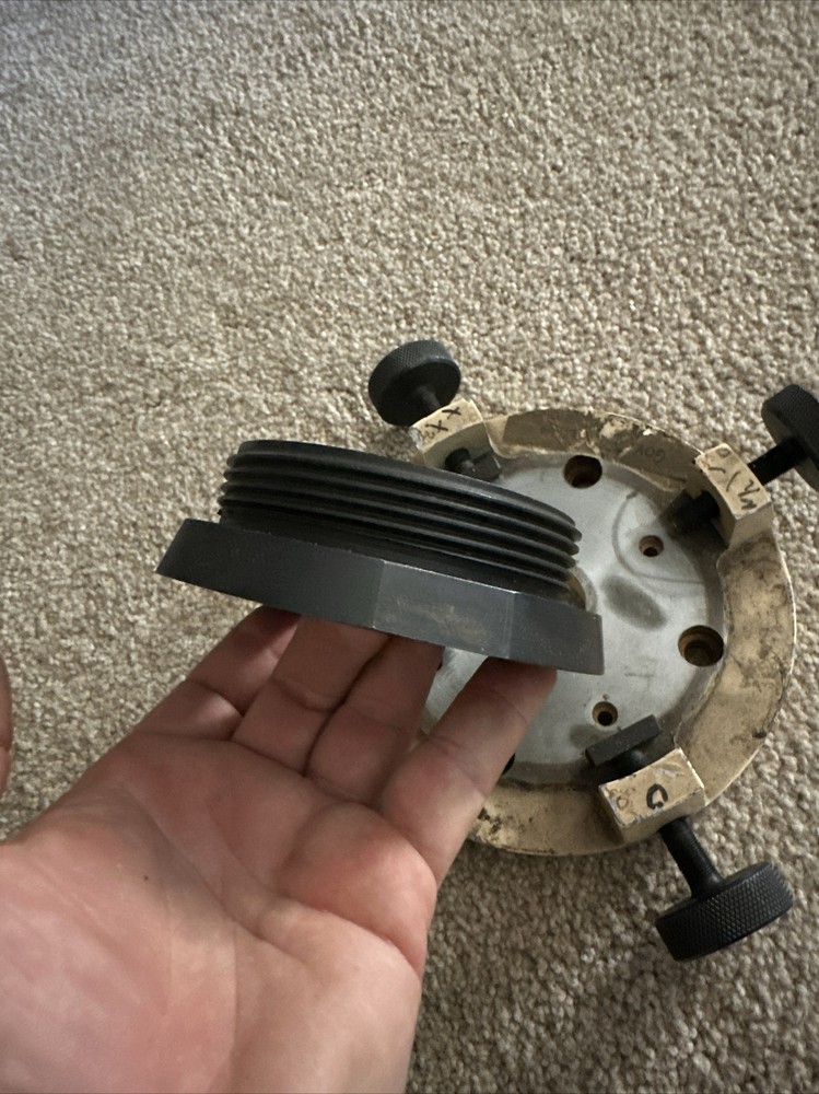 K&E Keuffel Esser Optical Alignment X Y Adjustable Base Plate W/ Mounting Ring