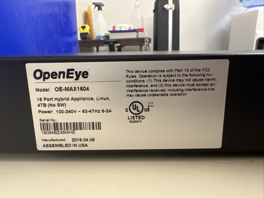 Open Eye Web-Enabled Hybrid NVR