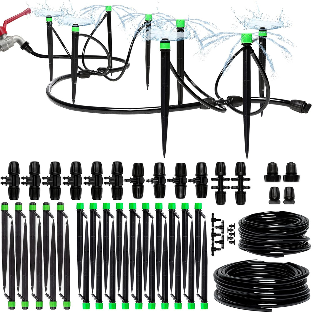 Drip Irrigation System Kit - Complete Premium Garden Watering System with Adjust