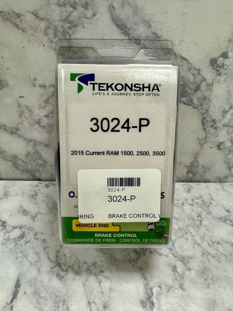 TEKONSHA 3024-P Trailer Brake Controller Harness, Compatible w/ Select RAM 1500