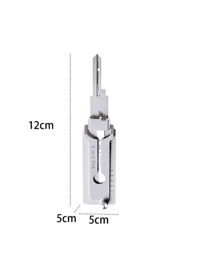 Key Decoder 2 In 1 Portable Lock Picking Set Hook And Pickup Tool Kit Ergonomic