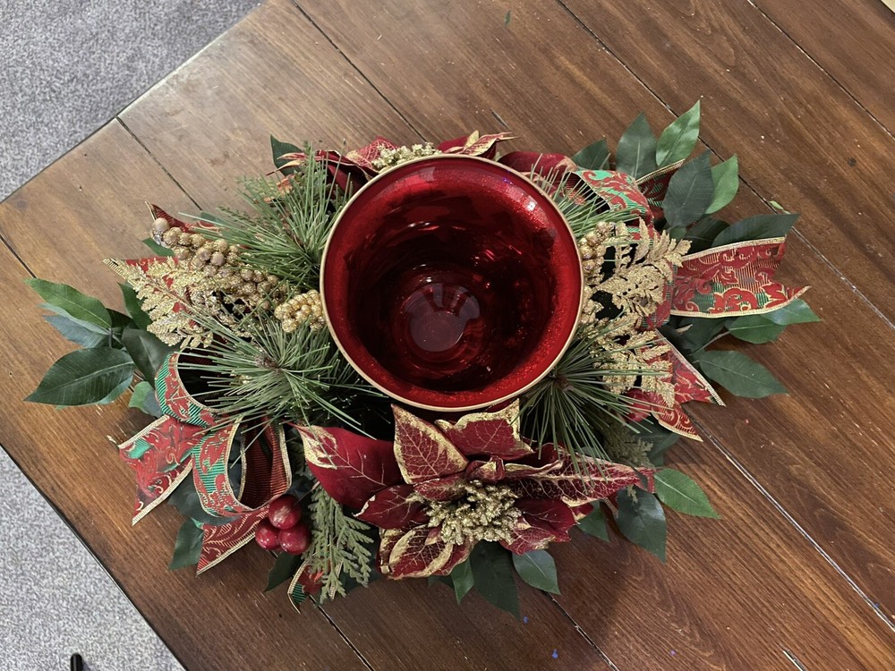 Christmas Candle Holder Table Centerpiese