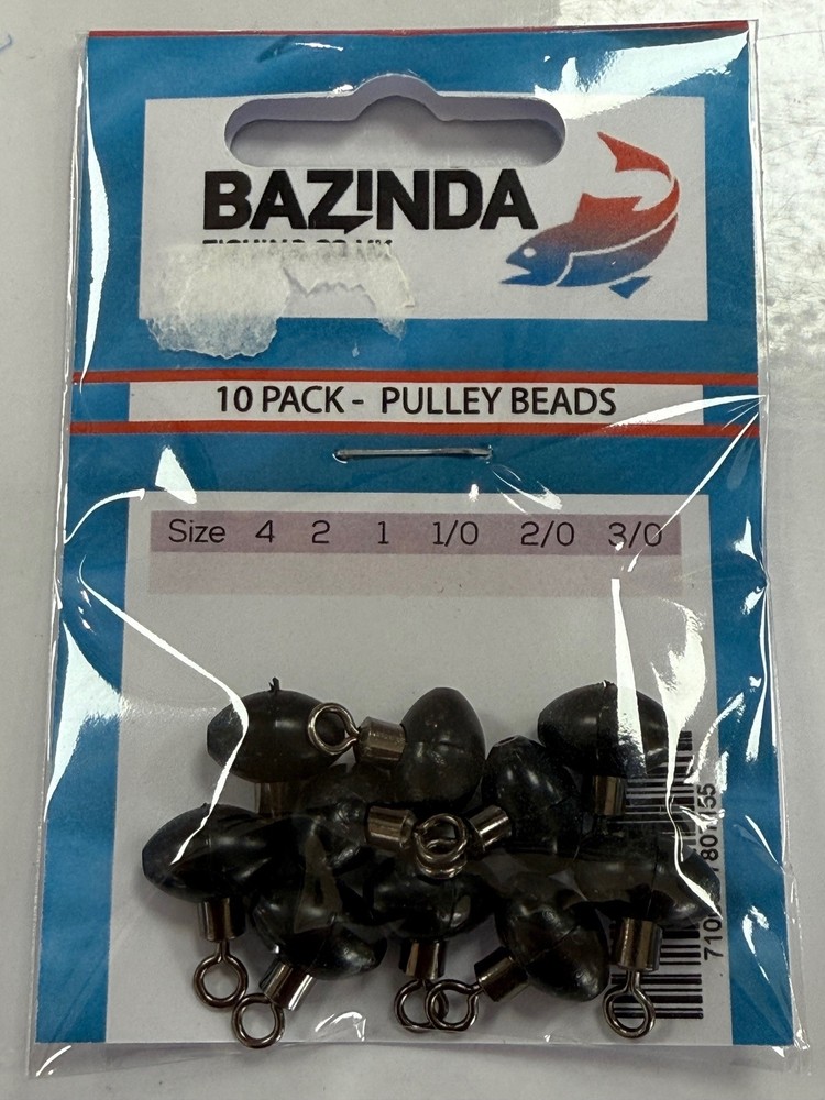 Bazinda Pulley Beads - 12mm - Black