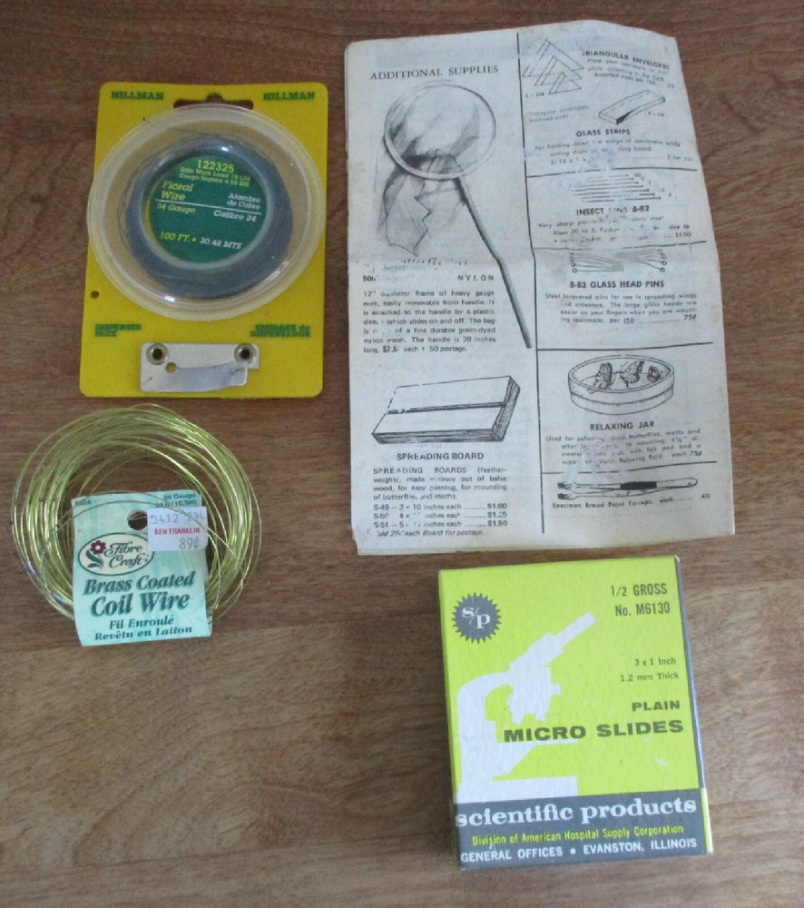 Vintage Buterfly Mounting Information and Other Misc Items