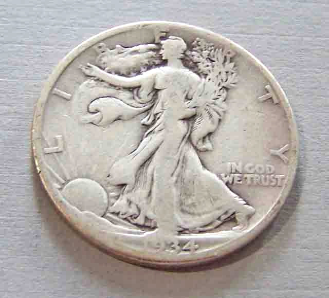 1934-S Walking liberty Half Dollar #1