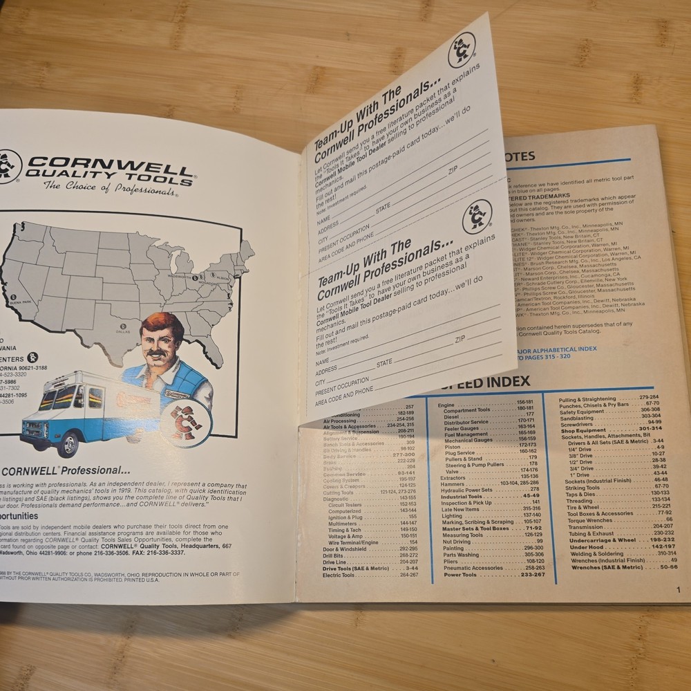 Cornwell Quality Tools Catalog 1998