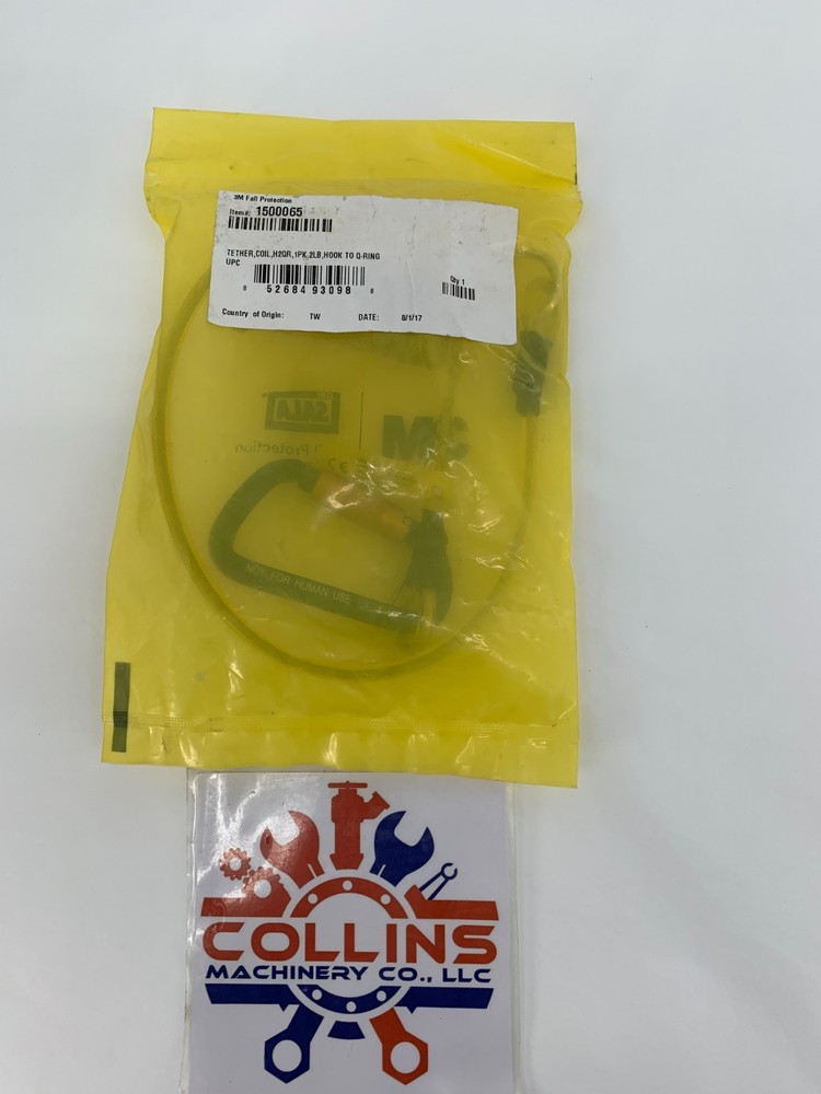 3M DBI-Sala 1500065 Hook 2 Quick Ring Coil Tool Tether w/Tail 2 LB Max.