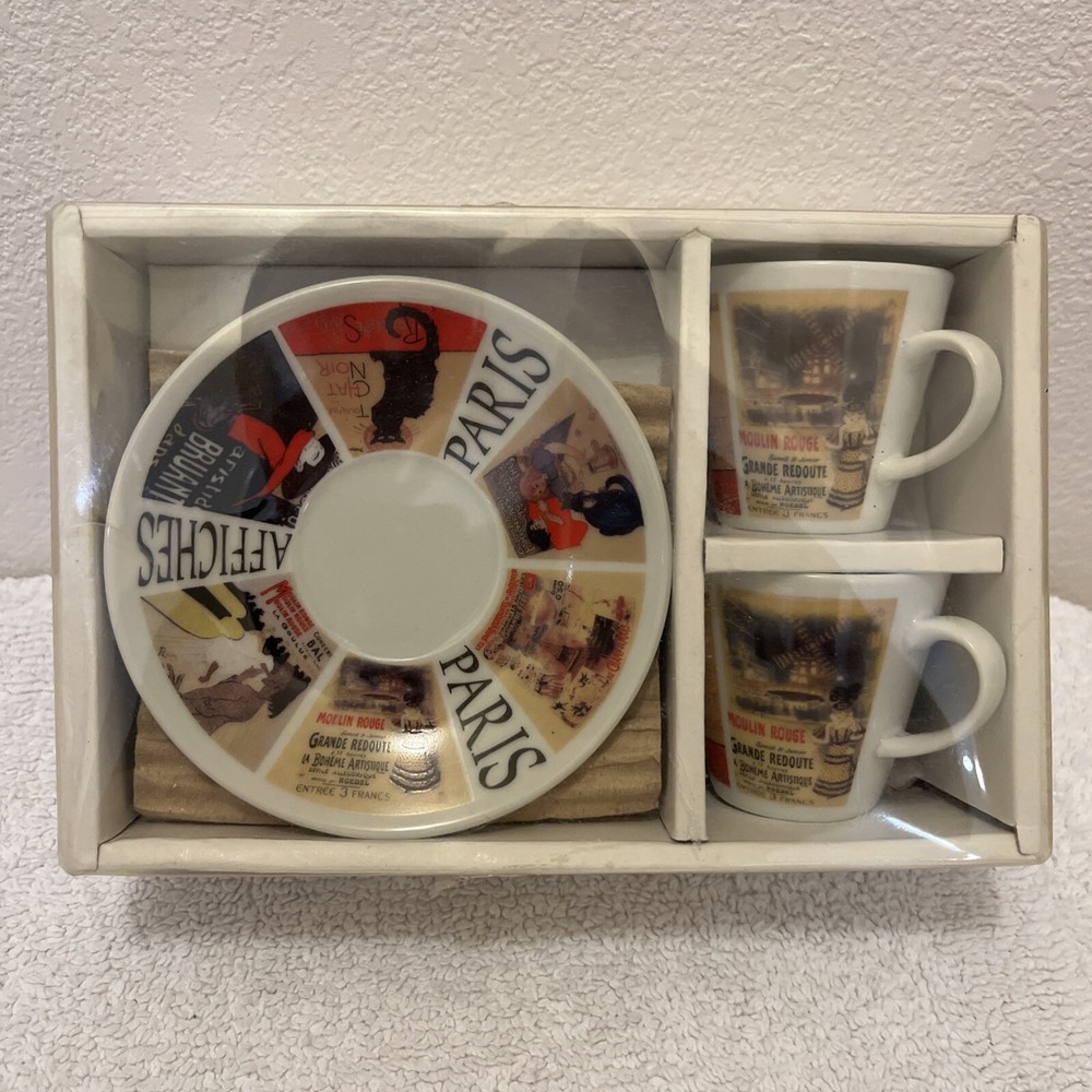 Paris 2 Pc Cappuccino Set